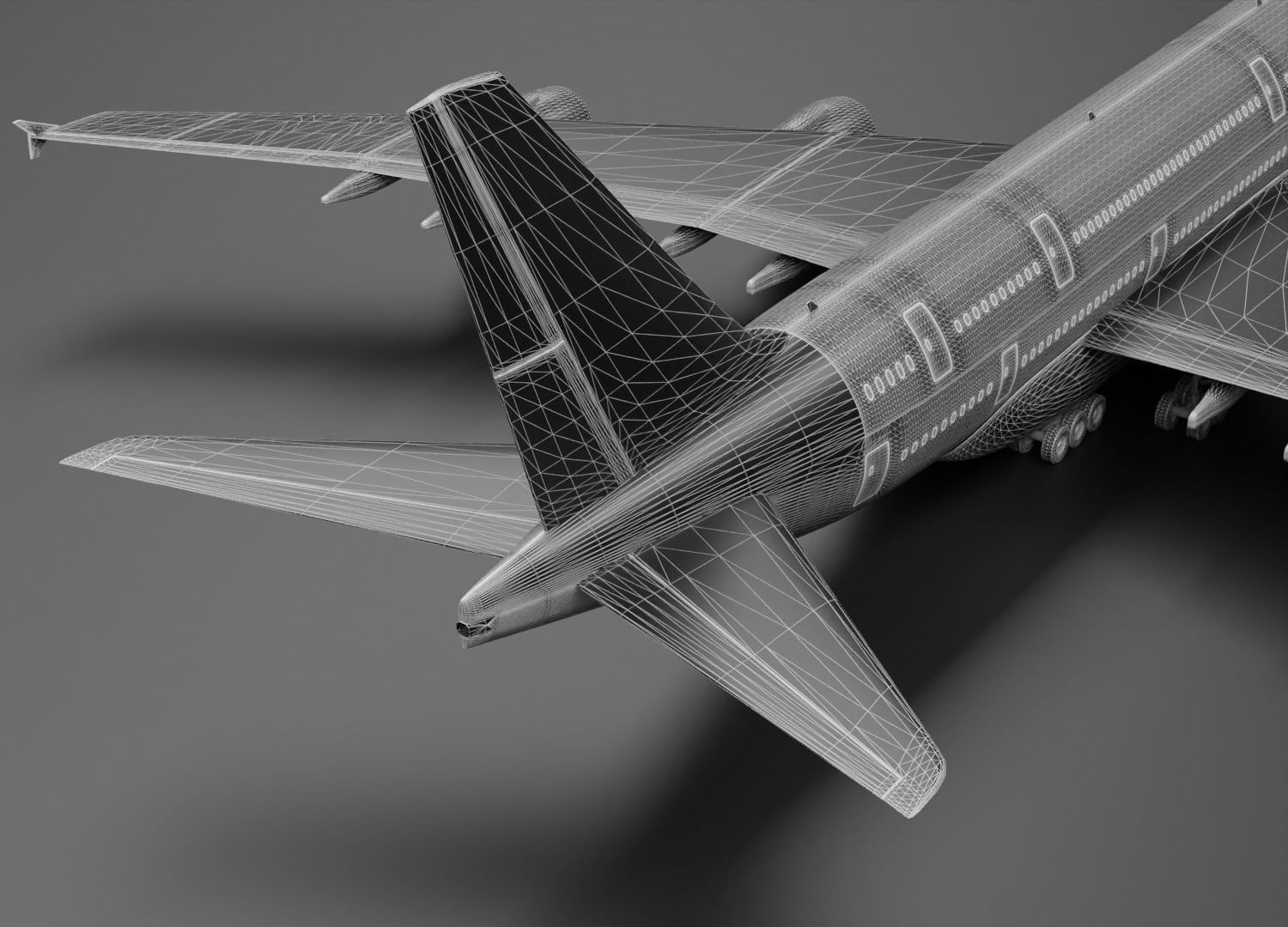 Airbus A380-800 THAI Livery 3D model_11