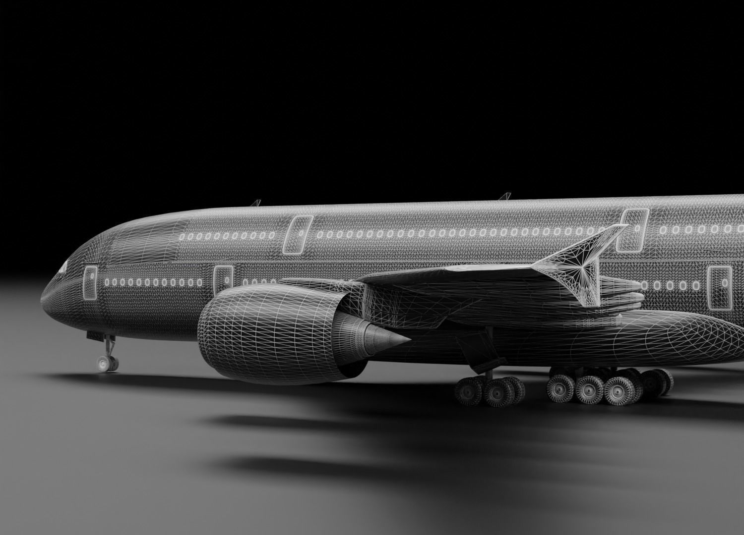 Airbus A380-800 THAI Livery 3D model_12