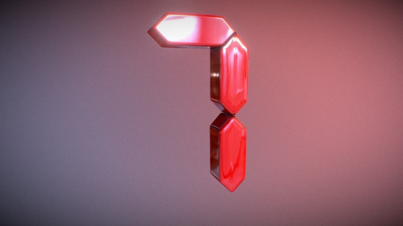 Ten Sec countdown video timer 3D animation from nine to zero 3D model_9