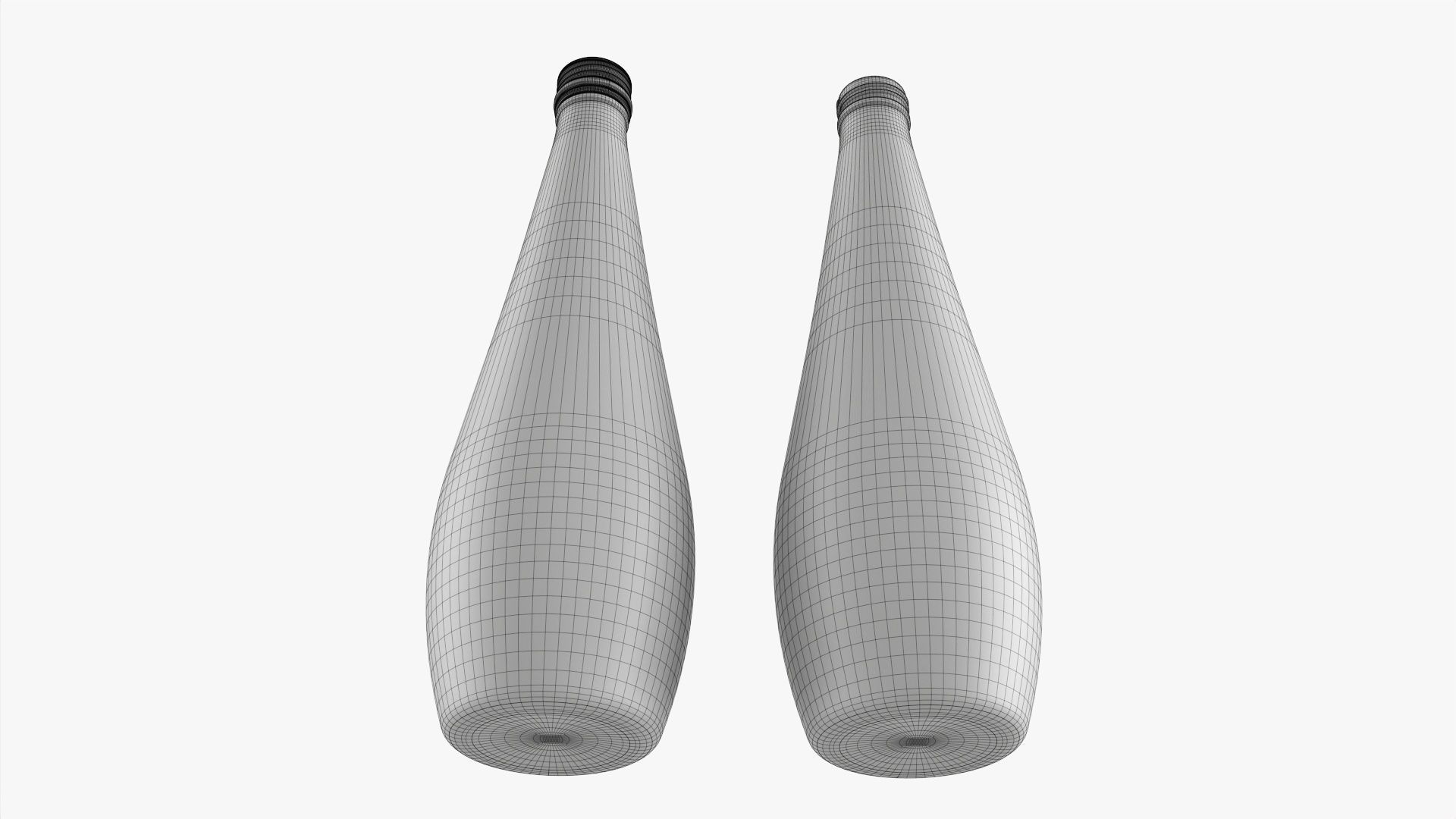 Glass soft drink bottles Vol1 3D Model Collection_16