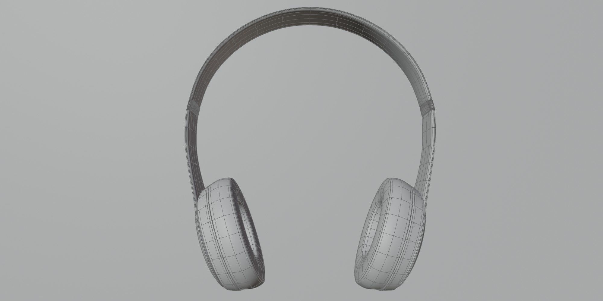 Headphones Beats Solo2 On-Ear - Black 3D model_5
