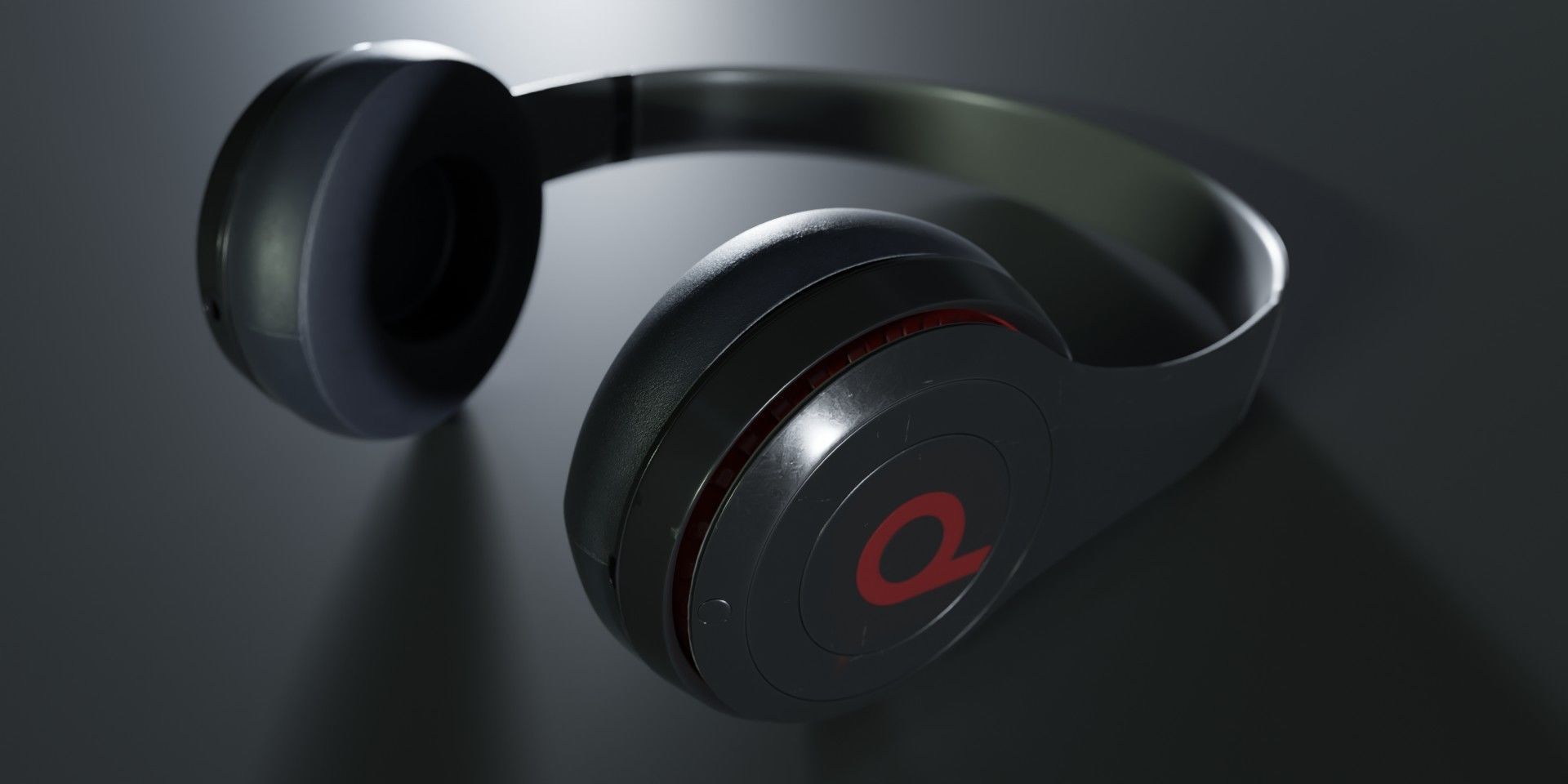 Headphones Beats Solo2 On-Ear - Black 3D model_1