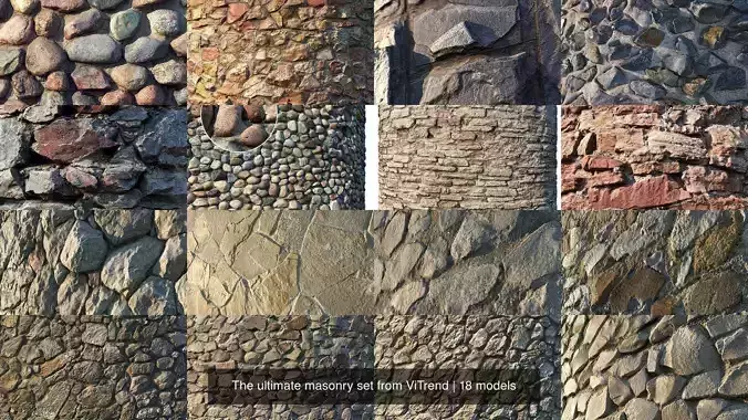  The ultimate masonry set from ViTrend 3D Model Collection