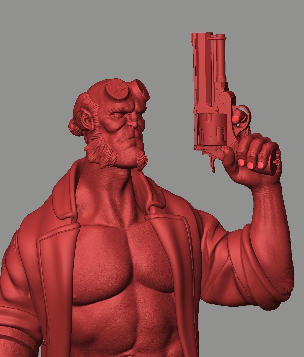 Hellboy Statue 3D print model_12