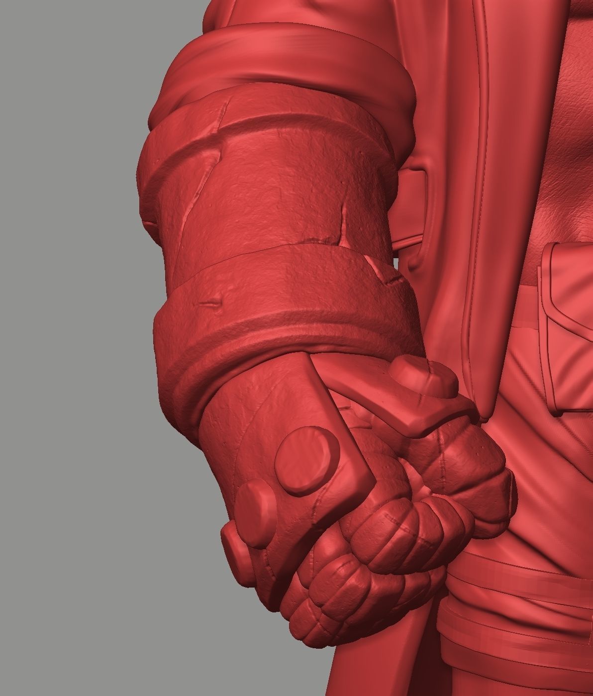 Hellboy Statue 3D print model_18
