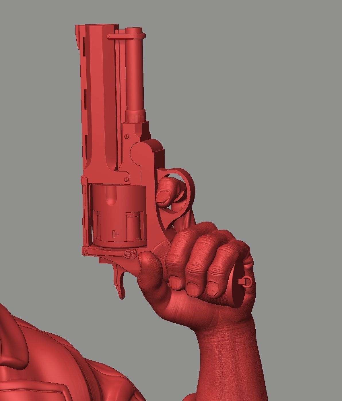 Hellboy Statue 3D print model_13