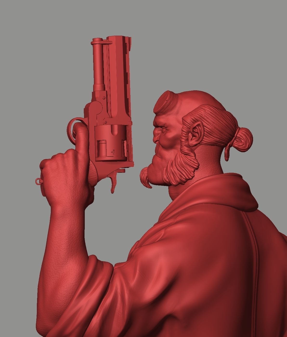 Hellboy Statue 3D print model_17