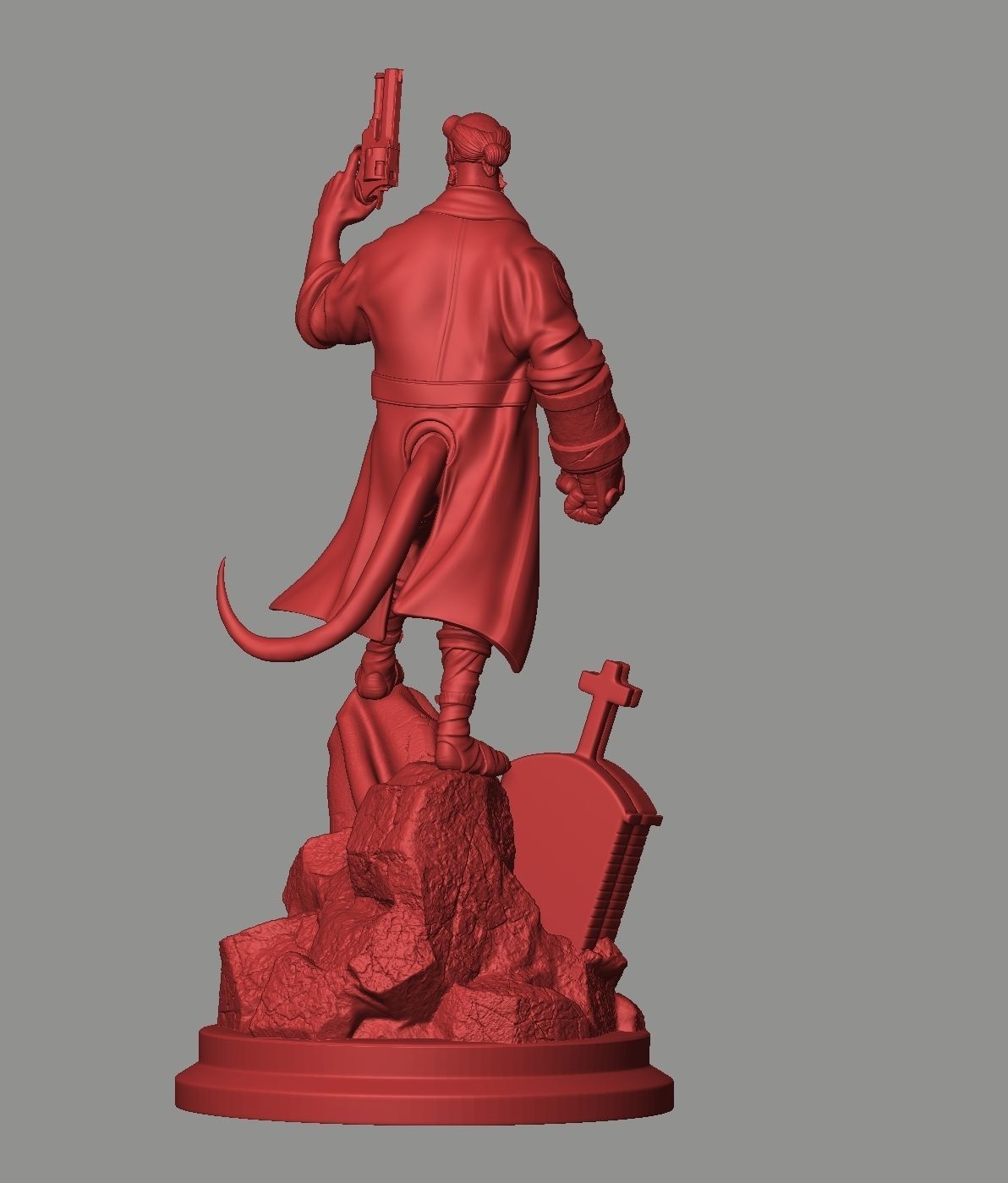Hellboy Statue 3D print model_15
