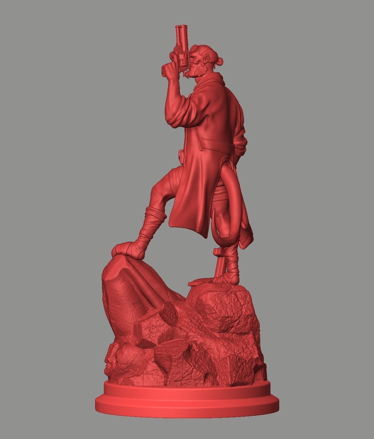 Hellboy Statue 3D print model_21