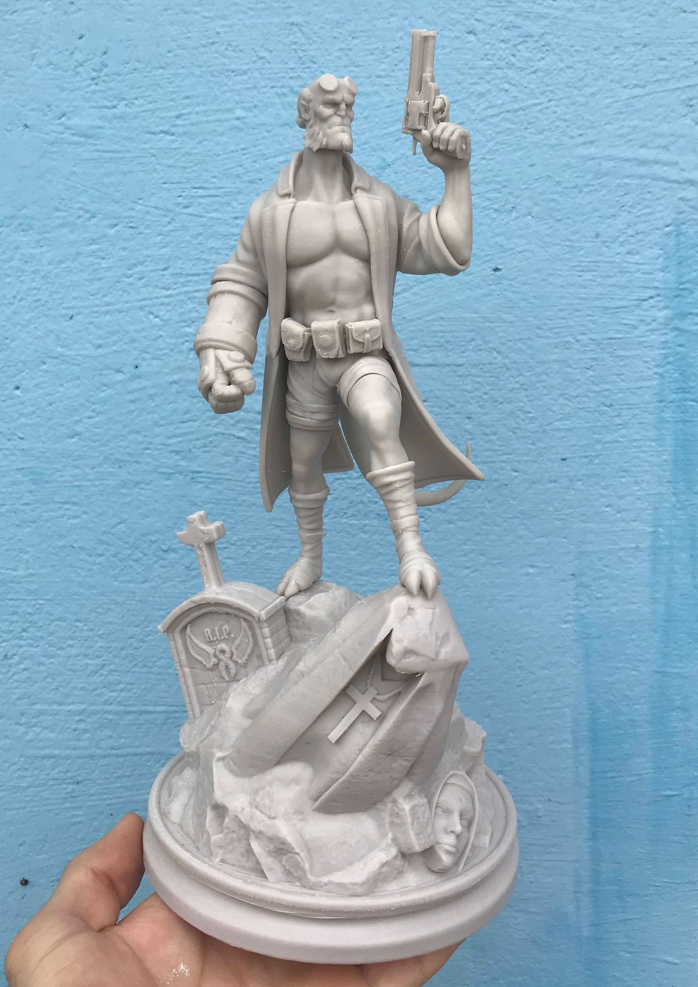 Hellboy Statue 3D print model_9