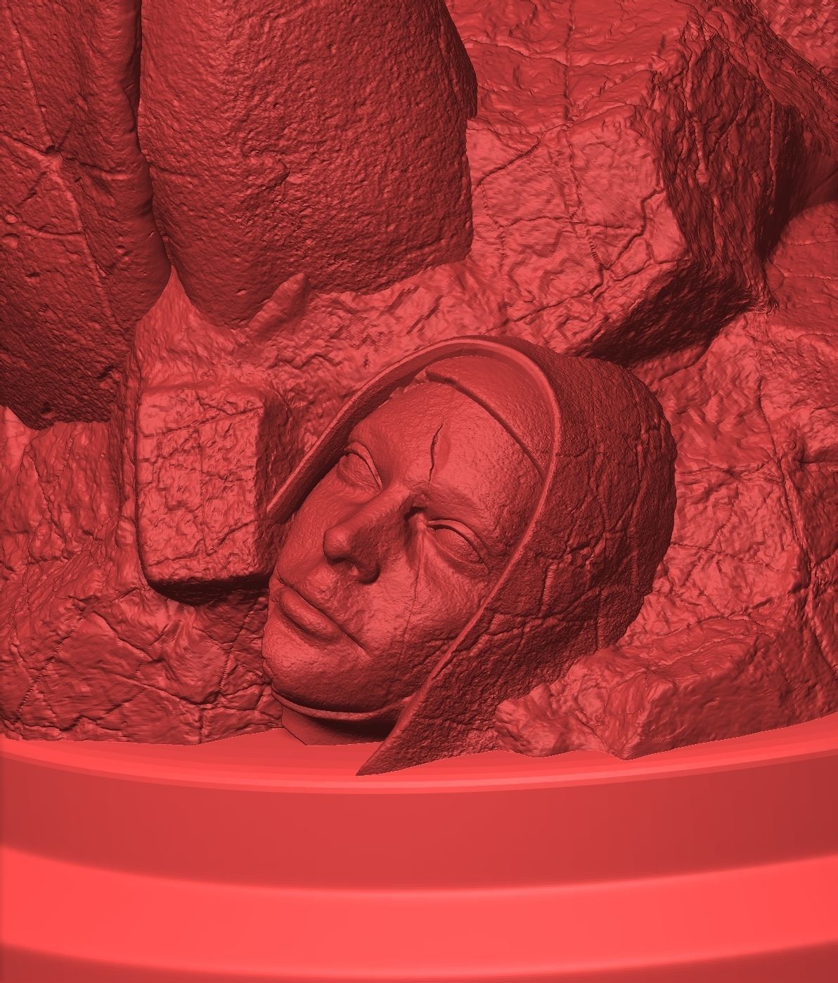 Hellboy Statue 3D print model_20