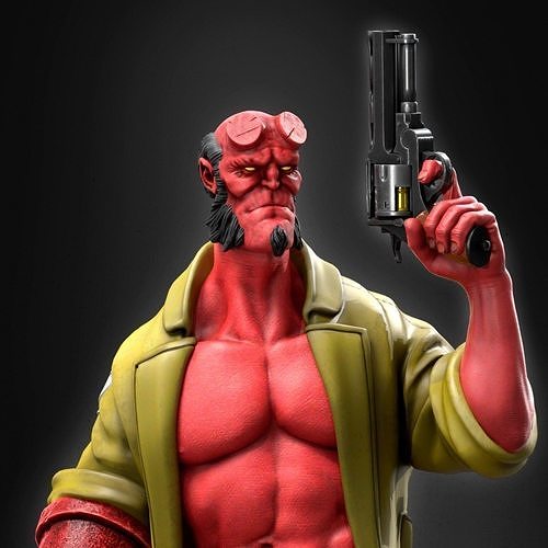 Hellboy Statue 3D print model