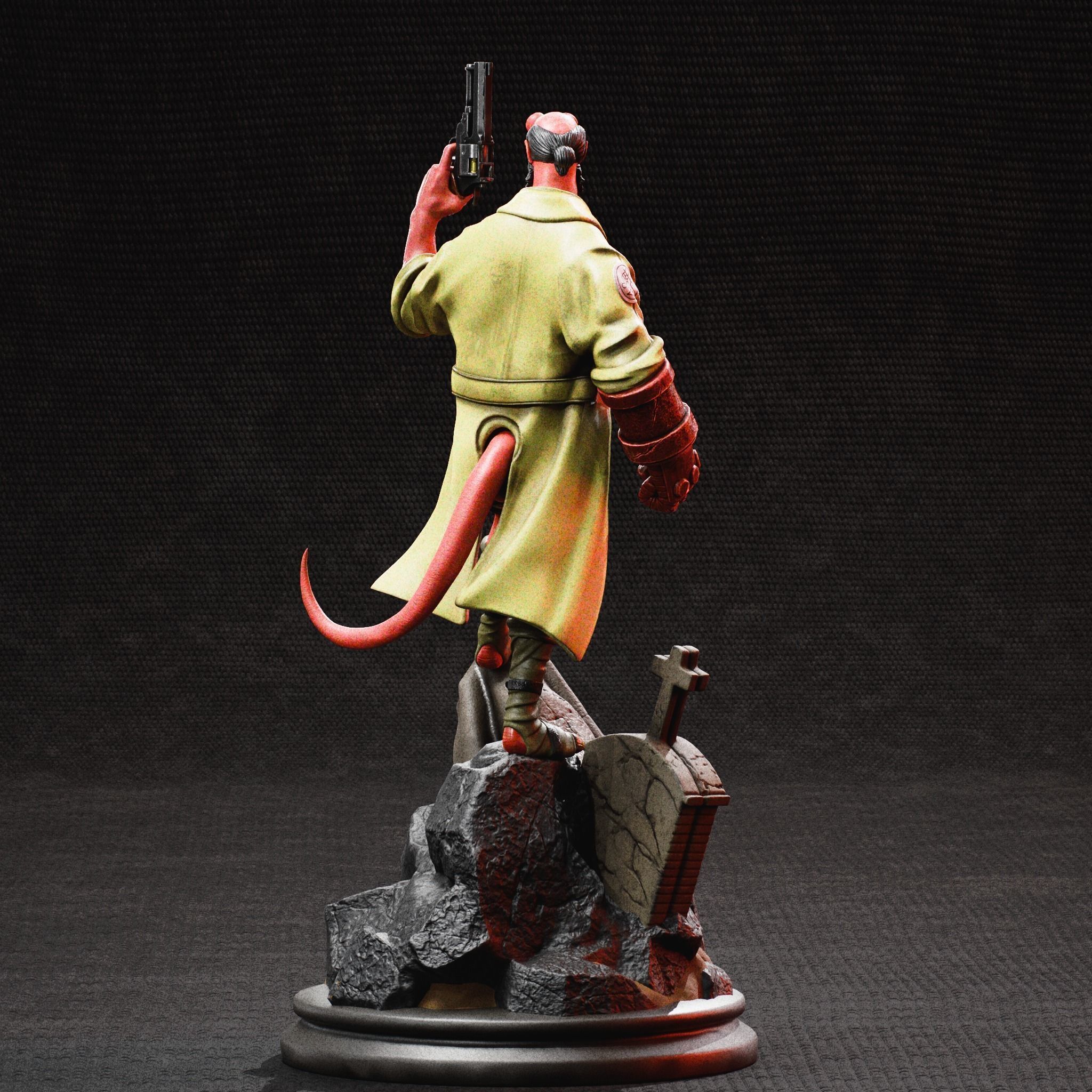 Hellboy Statue 3D print model_6