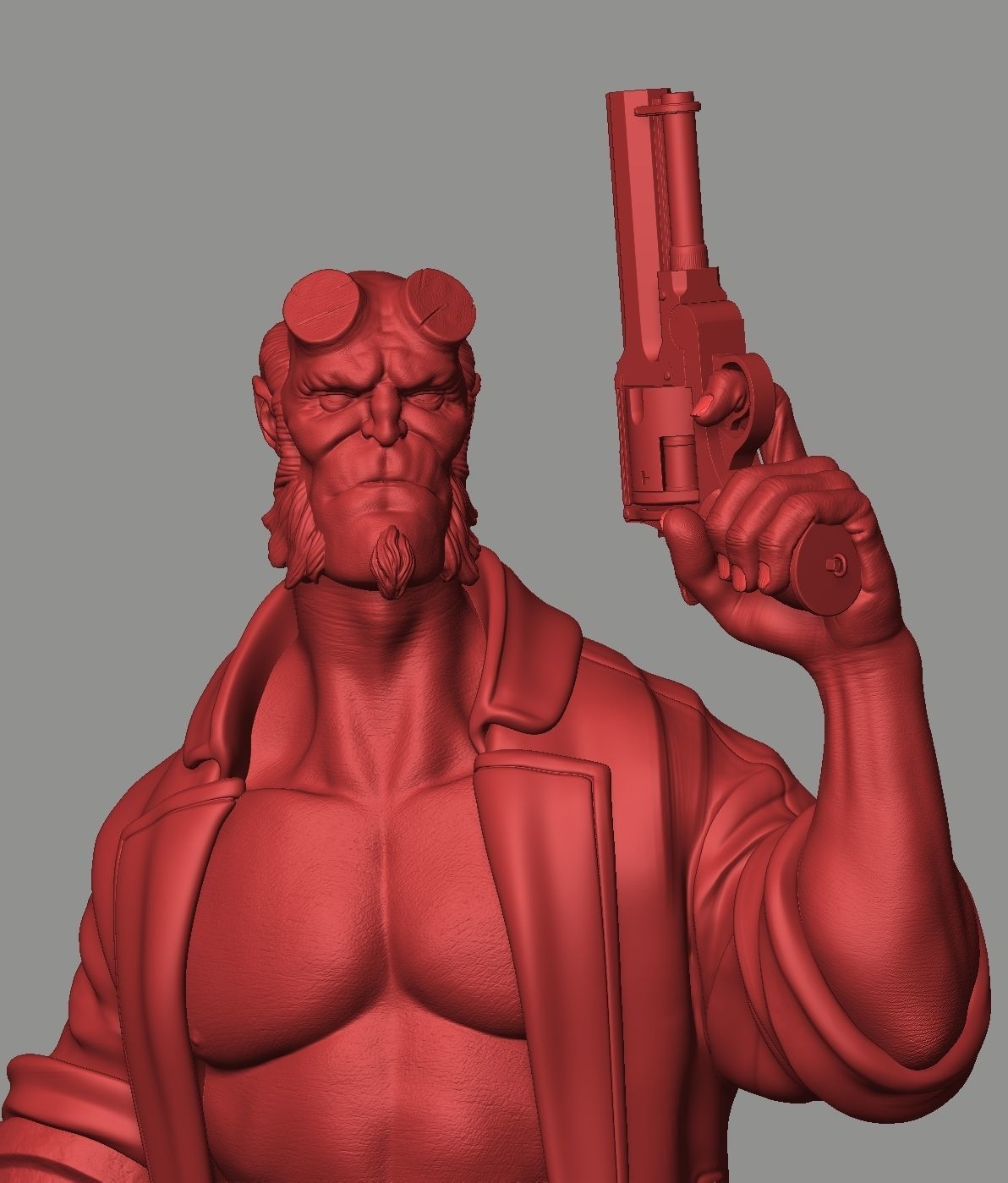 Hellboy Statue 3D print model_11