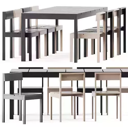 Table and Chair Na Xemena by Gandia Blasco