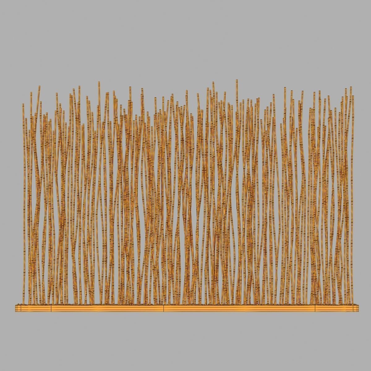 Bamboo low  decor pebble n1 3D model_13