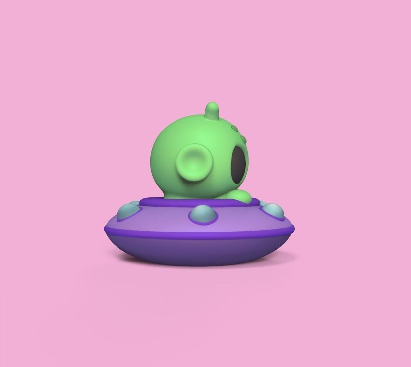 Alien Ufo 3D print model_1