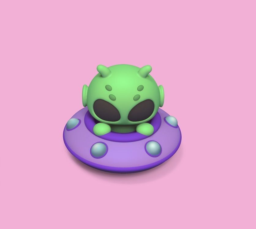 Alien Ufo 3D print model_3