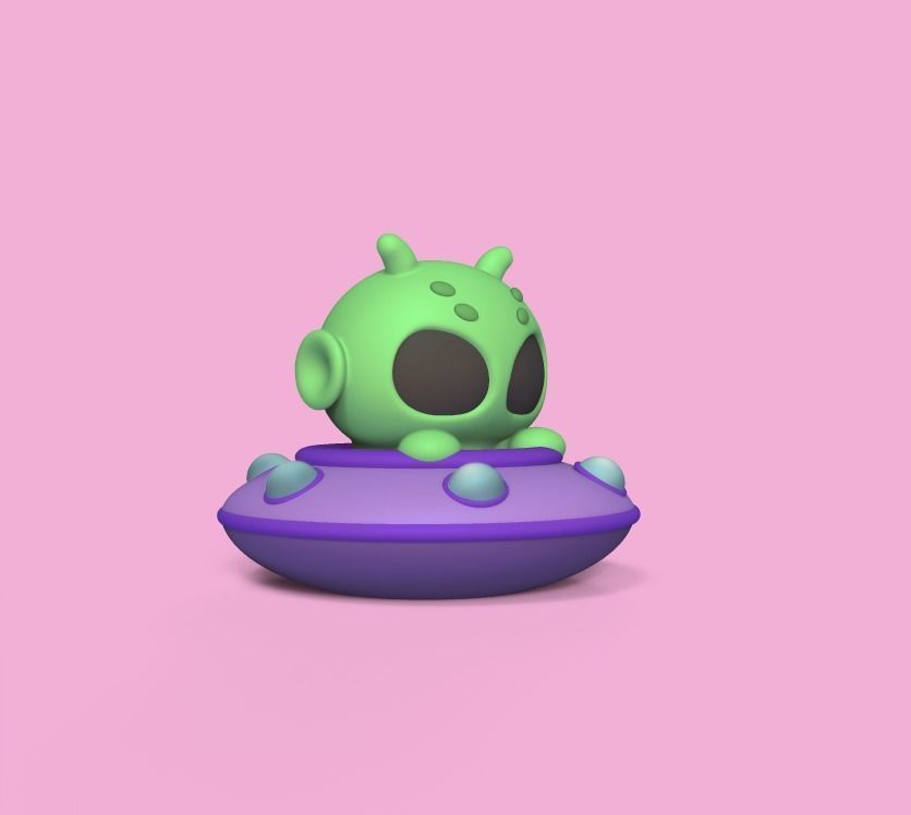 Alien Ufo 3D print model_2