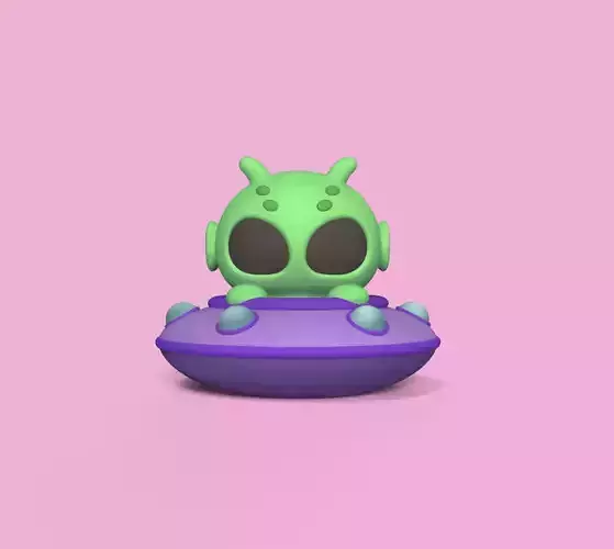 Alien Ufo 3D print model