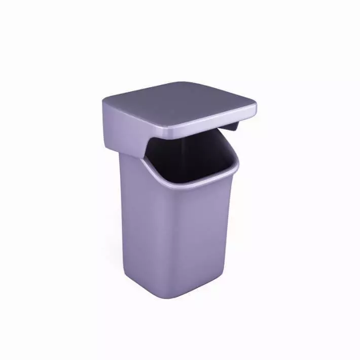 Steel Trash Bin 3D model_0