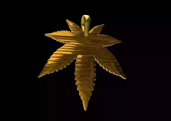 Leaf pendant earring charm 