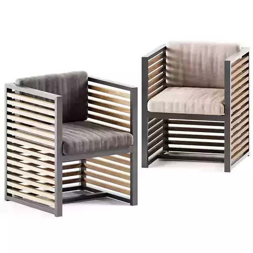 Outdoor Armchair Dna teak by Gandia Blasco