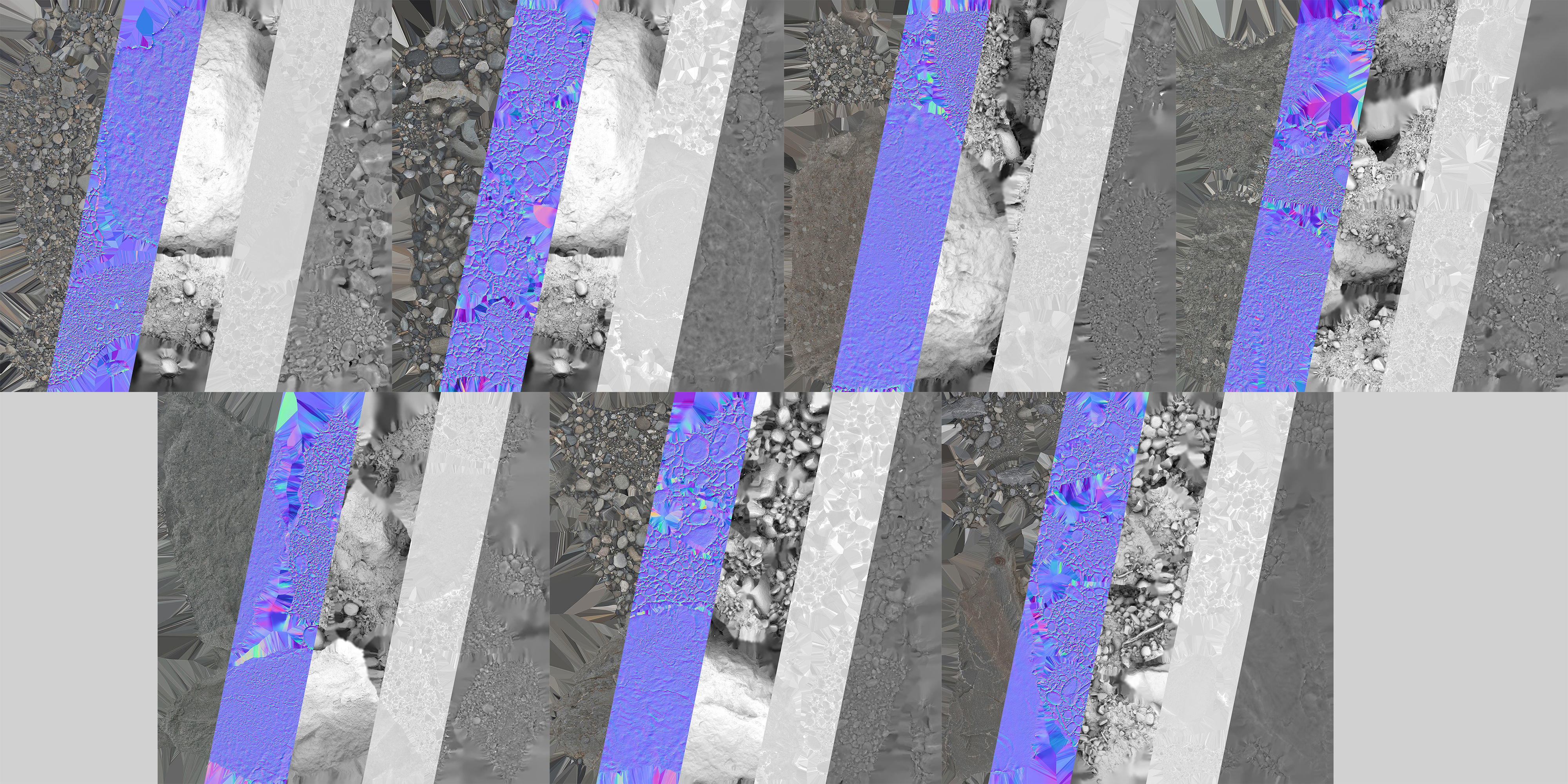 Beach Rock Low-poly 3D model_19