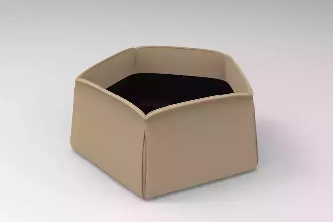 Pentagon Basket Low-poly 3D model