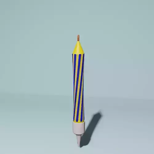 birthday candle 3D model