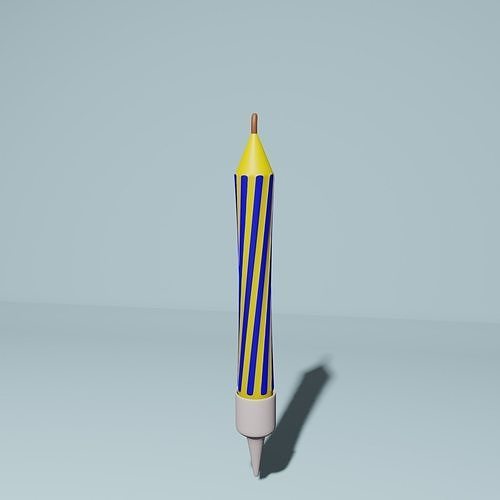 birthday candle 3D model