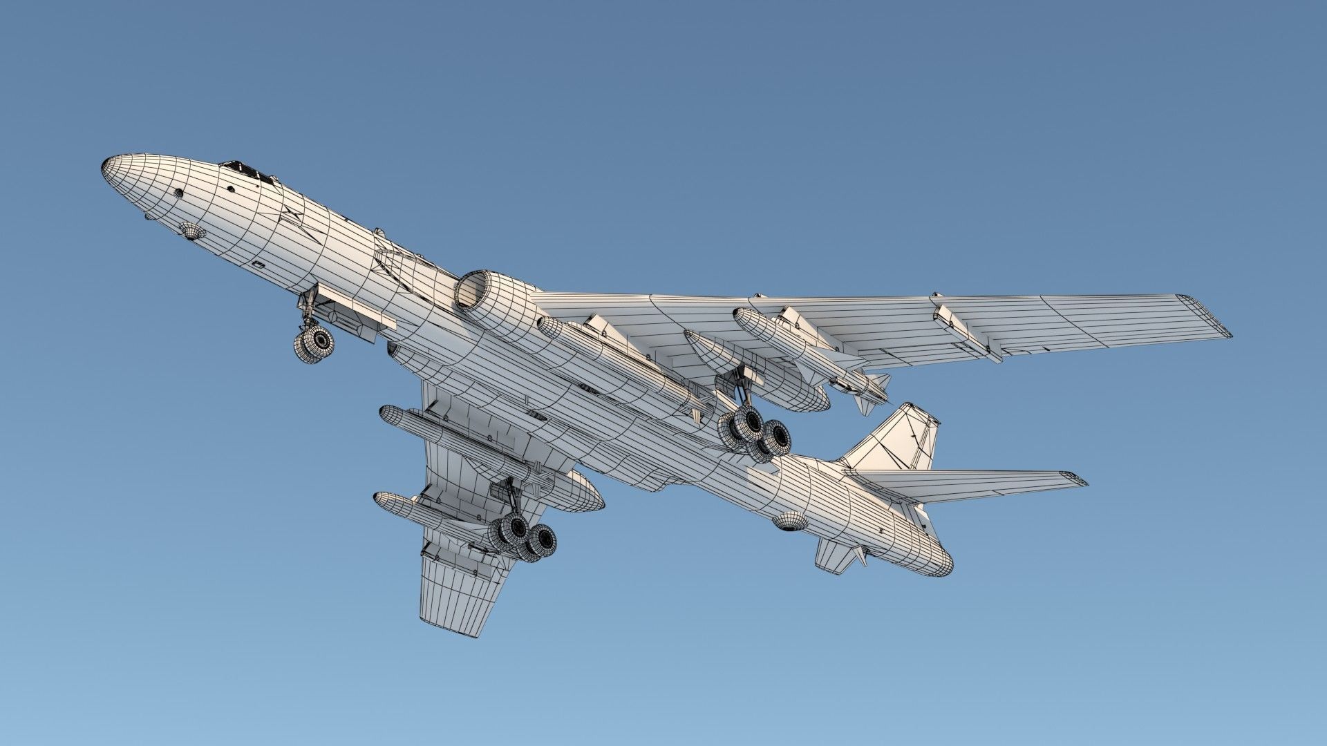 Xian H-6 K 3D model_12