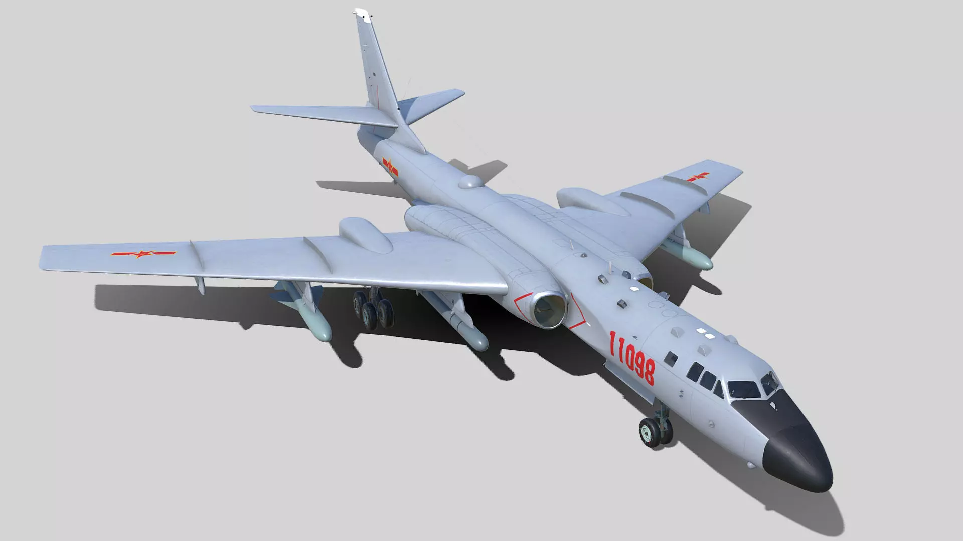 Xian H-6 K 3D model_0