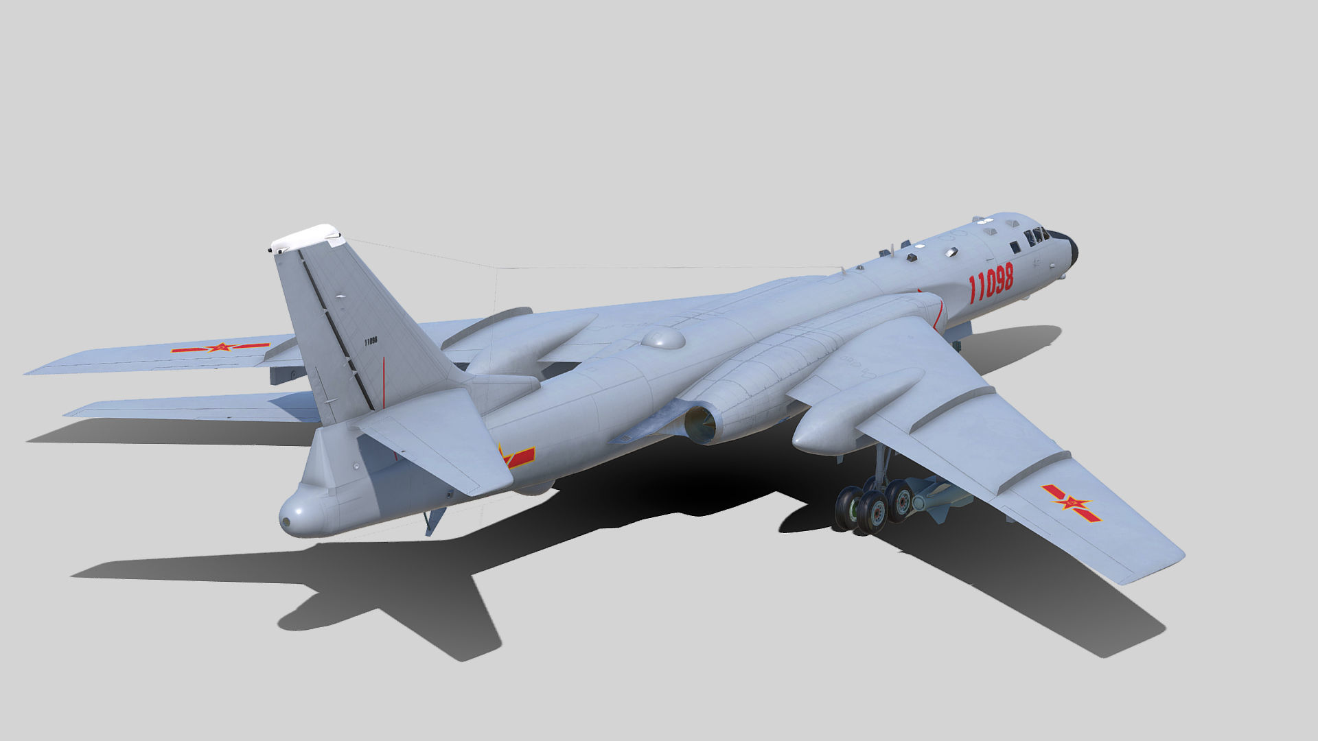 Xian H-6 K 3D model_9