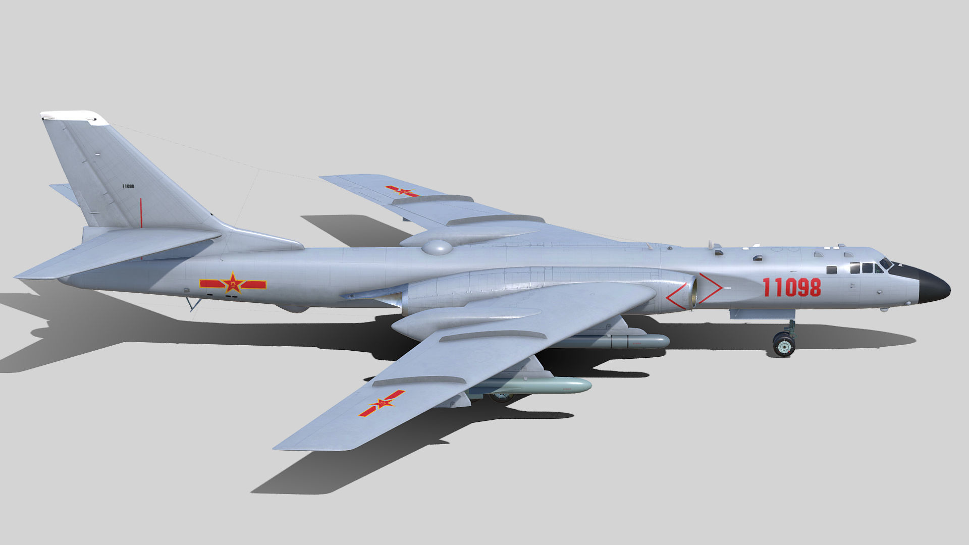 Xian H-6 K 3D model_4
