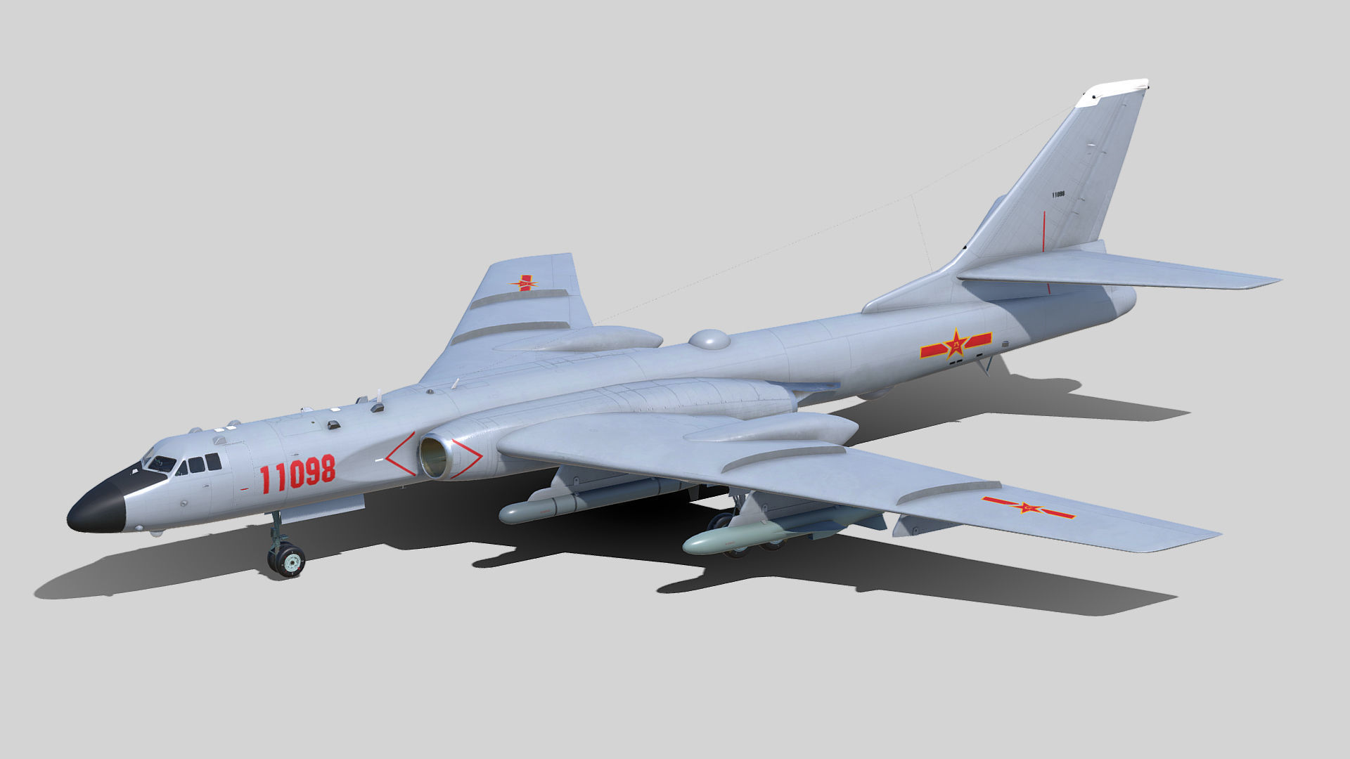 Xian H-6 K 3D model_5