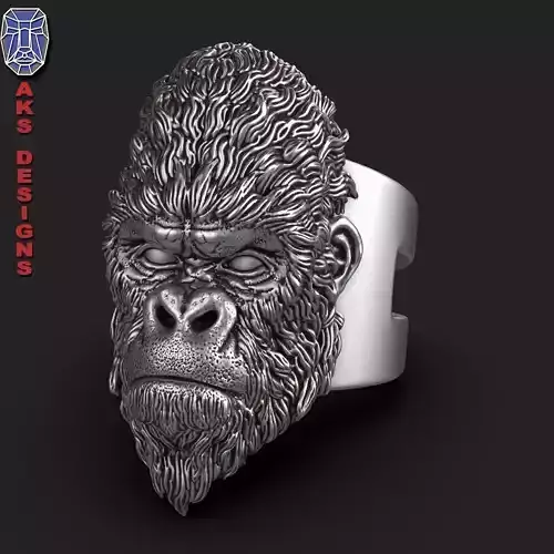  Ring  animal Jewelry Gorilla 1