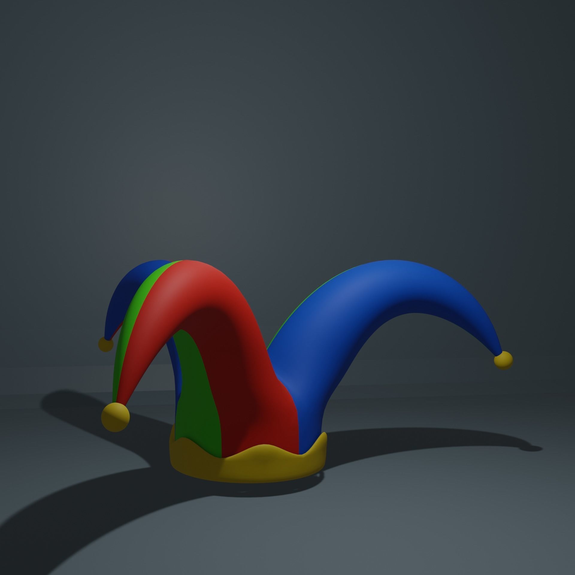 clown hat 3D model_4