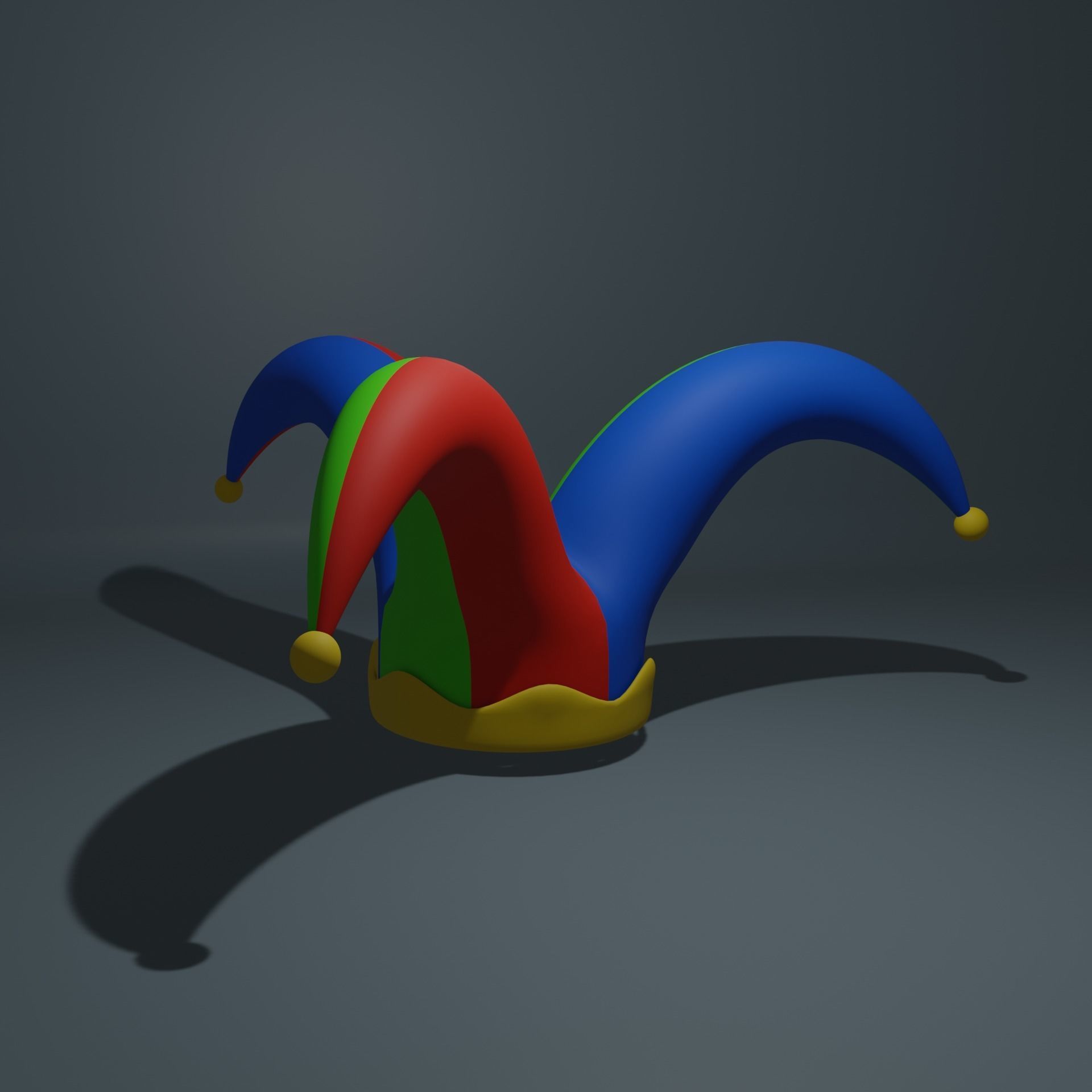 clown hat 3D model_1
