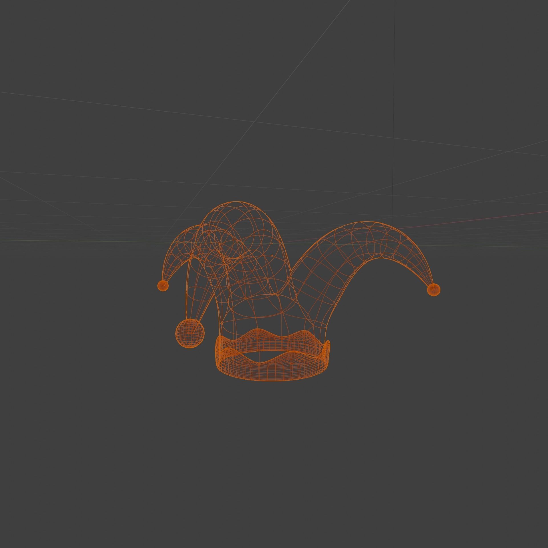 clown hat 3D model_5