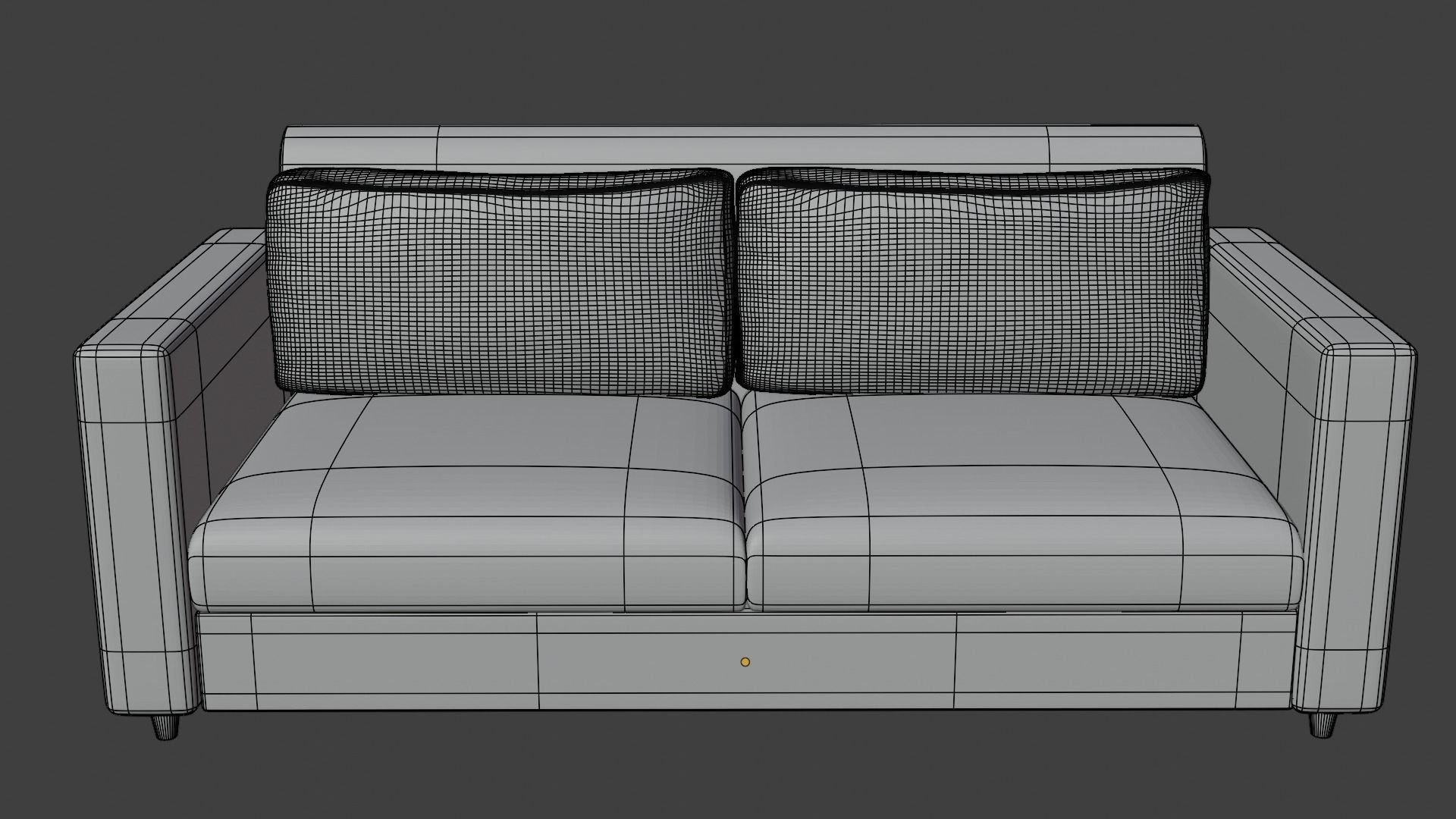 2 seater sofas 3D model_2