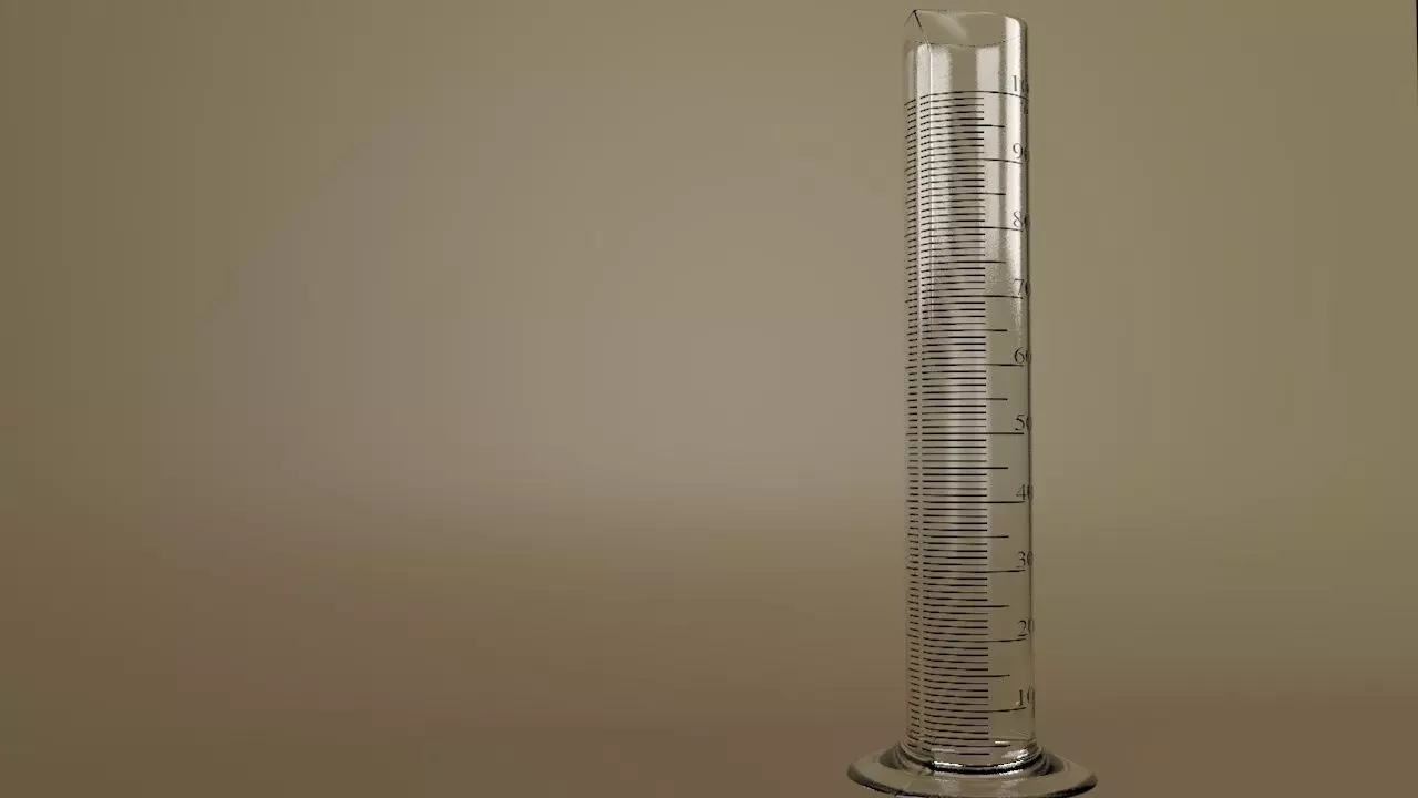 Measuring cylinder 3D model_0