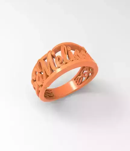 Melissa name ring