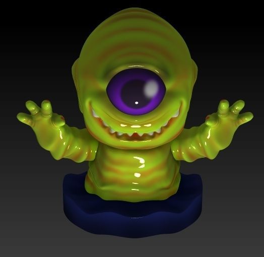 Cyclops Slime 3D print model_2