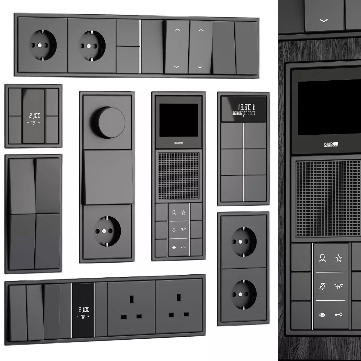JUNG LS zero black 2 3D model