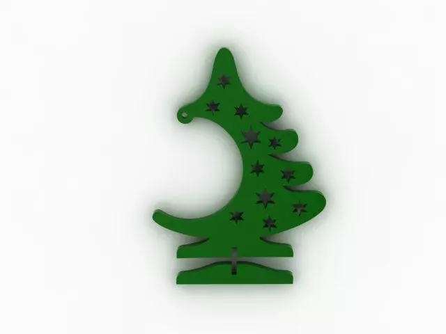Christmas tree 3D print model_0