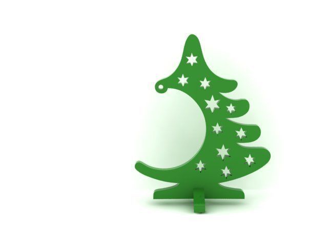 Christmas tree 3D print model_1