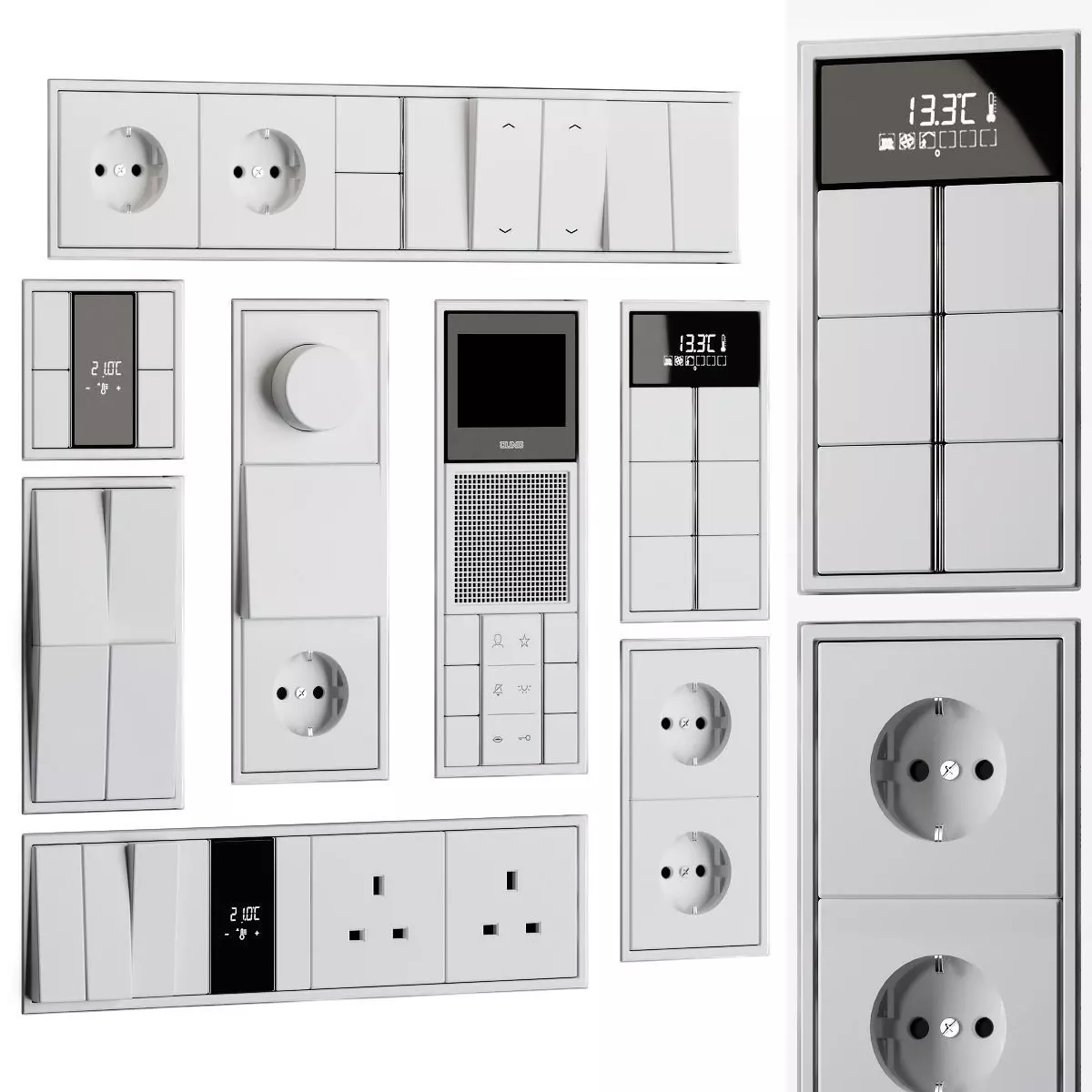 JUNG LS zero white 2 3D model