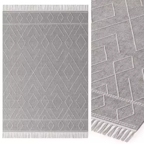COTTON RUG SYDNEY GRAY 3D model