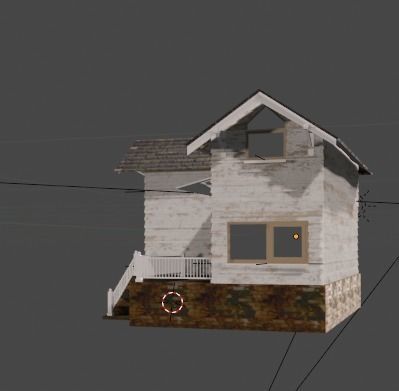 House with rope Free low-poly 3D model_4